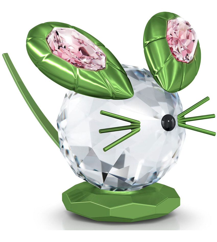 【美品】スワロフスキー　マウス　ねずみ　ネズミ　Mouse　5004691 SWAROVSKI スワロフスキー ネズミ チーズ 5004691 Swarovski